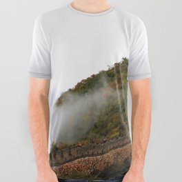 China Photography - Great Wall Of China Over The Clouds All Over Graphic Tee