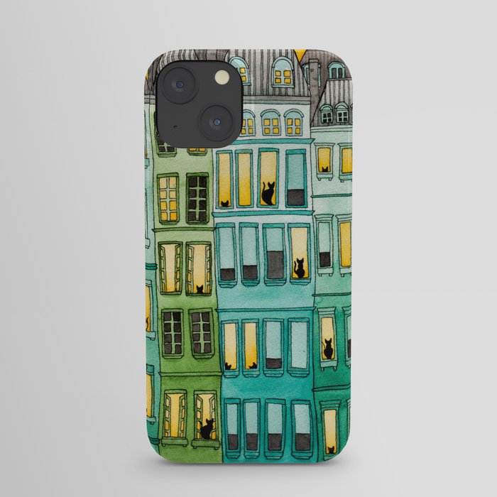 The Green Townhouses iPhone Case