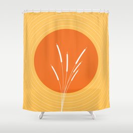 Abstract Circle Art Shower Curtain