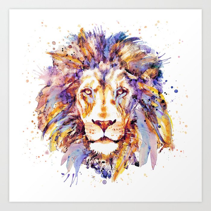 Lion Head Art Print