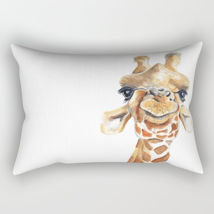 Giraffe Rectangular Pillow by tussockstudio | Society6