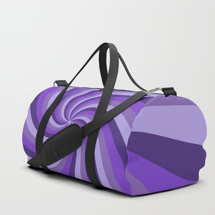 Purple Spiraling Duffle Bag