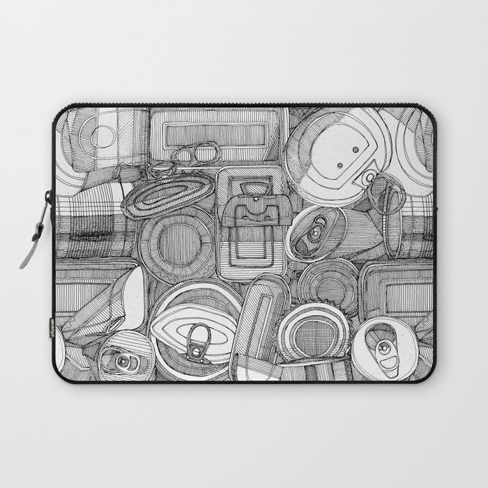 tin cans bw Laptop Sleeve