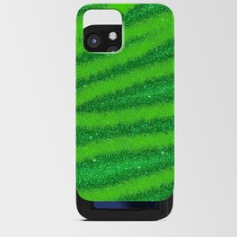 Light Green Glitter Zebra  Magic Collection iPhone Card Case