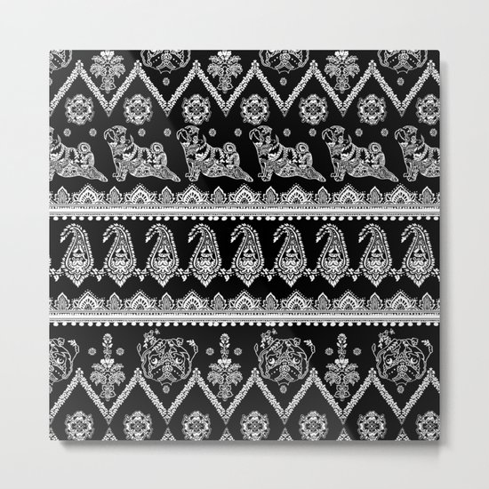 Boho of Pug Metal Print