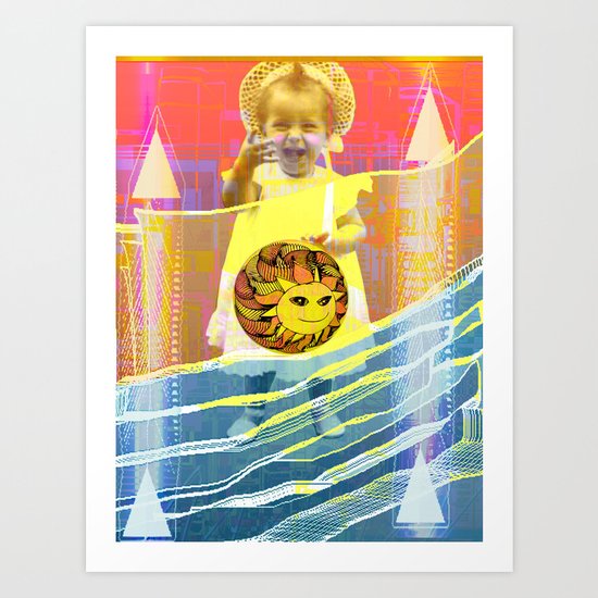 She plays with the sun / PRINCESS 23-07-16 Art Print