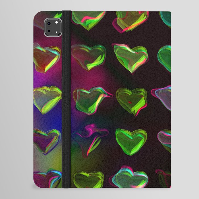 Distorted hearts iPad Folio Case