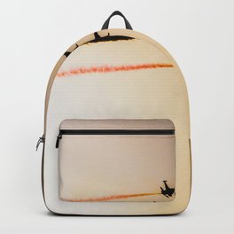 Turkish Acrobatic Aviation Squadron Flying Over Izmir Turkey Backpack By Carlotoffolo Society6