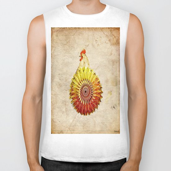 The hen colored Biker Tank