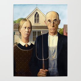 Grant Wood American Gothic Poster
