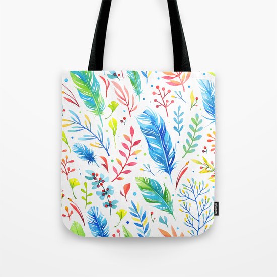 Feathers Pattern 01 Tote Bag