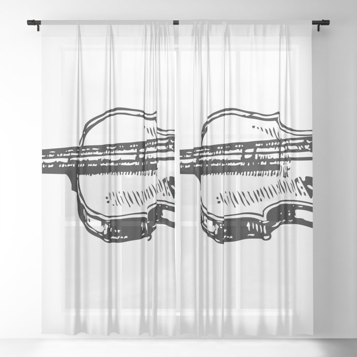Violin Sheer Curtain