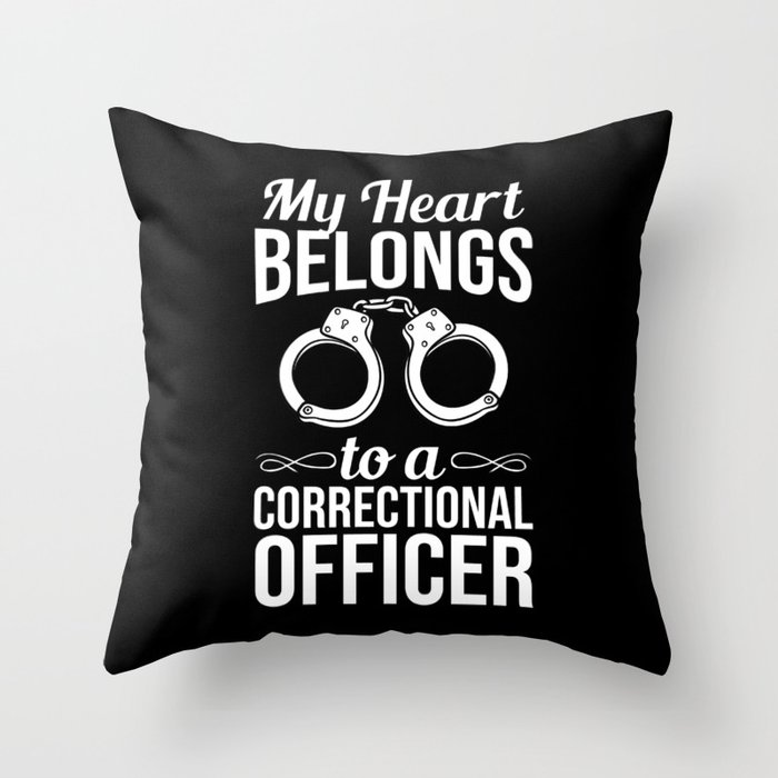 Correctional Officer Facility Flag Training Throw Pillow
