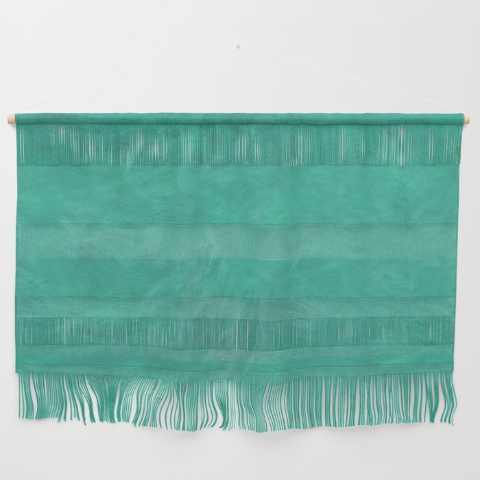 modern abstract dark turquoise or quetzal green plush texture Wall Hanging