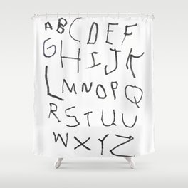 Alphabet Shower Curtain