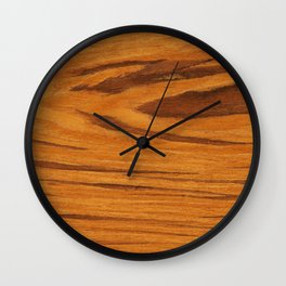 Teak Wood Wall Clock