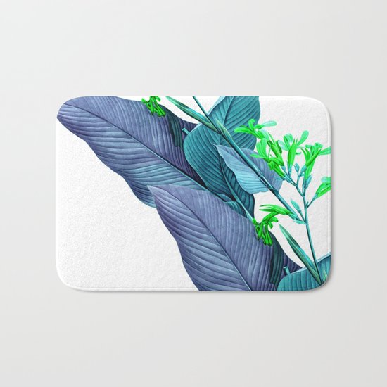 Leaf feathers Bath Mat