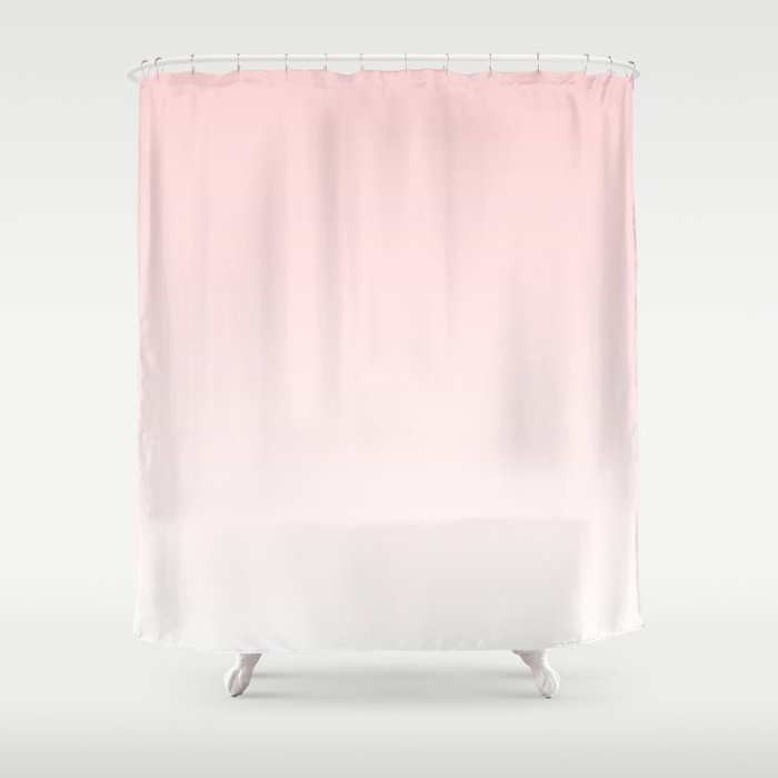 Pastel Pink Ombre Shower Curtain