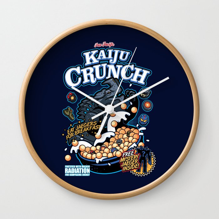 Kaiju Crunch Wall Clock