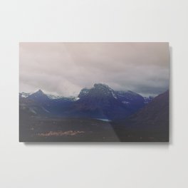 Two Medicine Rain Metal Print | Mountains, Wilderness, Glacierpark, Color, Eastglacier, Landscape, Digital, Nationalpark, Sky, Fog 