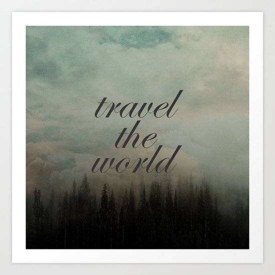 Travel the world Art Print
