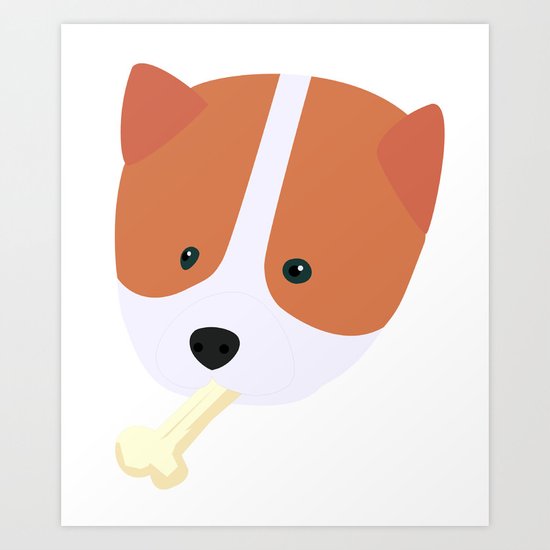 Corgi to Benny Art Print