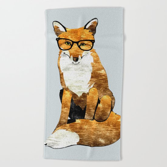 Foxy #society6 #animallover #buyart Beach Towel