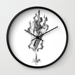 Black Flame Candle NOODDOOD Wall Clock