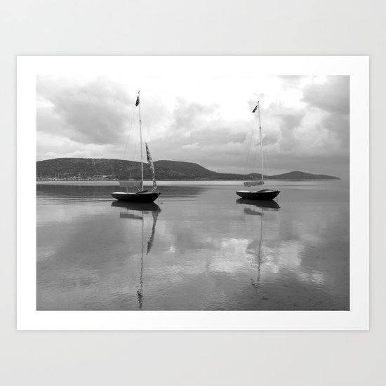 sailing boat Art Print