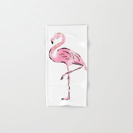 Watercolor Flamingo  Hand & Bath Towel