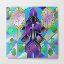 Sea Window Metal Print | Stainedwindow, Sublimation, Art, Graphicdesign, Stainedglass 