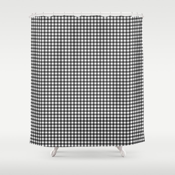 Black And White Gingham Shower Curtain By Thewildplum Society6