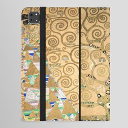 Gustav Klimt - Stoclet Frieze Tree of Life Triptych iPad Folio Case