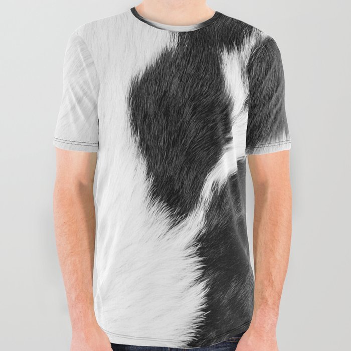 Scandi Modern Cowhide All Over Graphic Tee