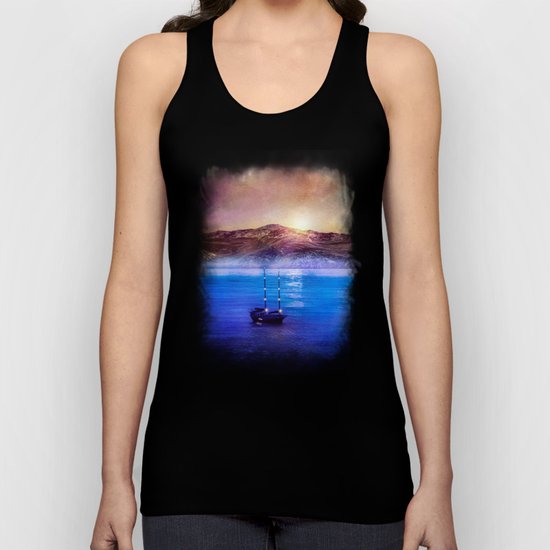 Blue/purple, trip. Unisex Tank Top