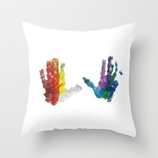 Rainbow Throw Pillow