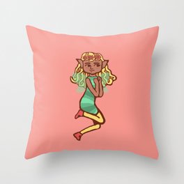 Enchanted Forest Fairy Throw Pillow