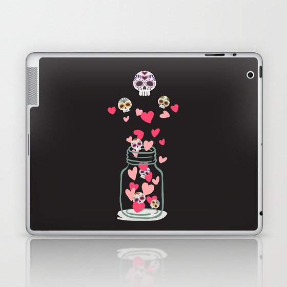 Sugar Skull Love Jar Laptop & iPad Skin