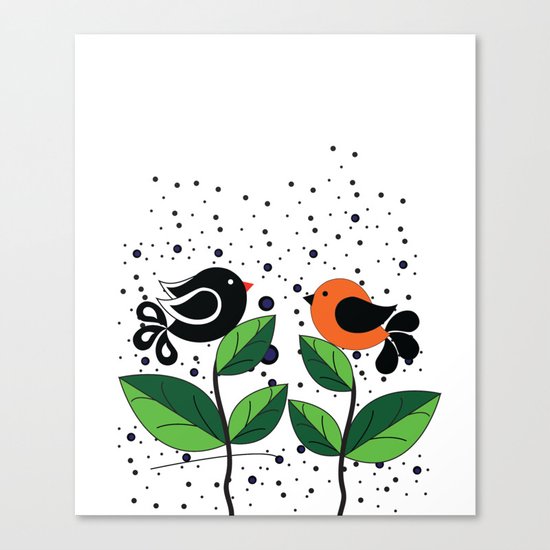 cute bird Canvas Print