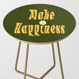 Make happiness # summer retro olive Side Table
