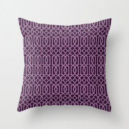 Lavender Imperial Trellis Pattern Throw Pillow