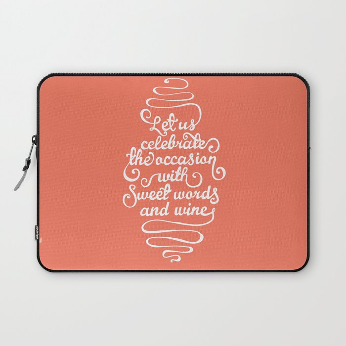 Sweet Words & Wine Laptop Sleeve