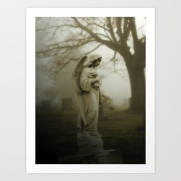 Angel In Fog Art Print