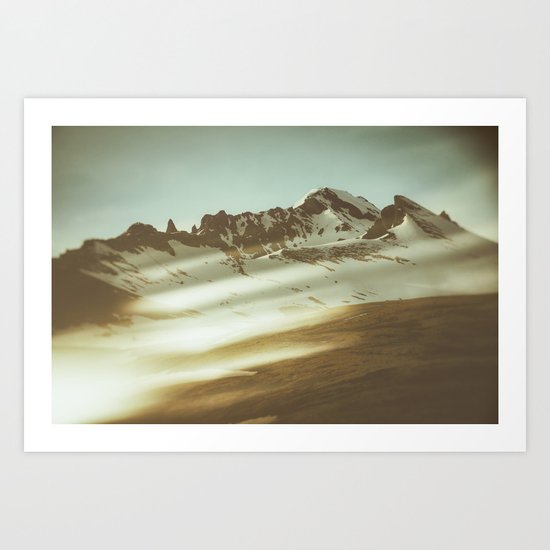 Into the mountains Art Print