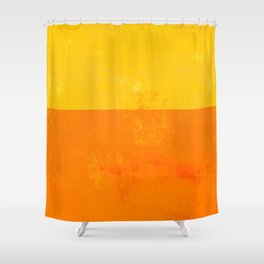 Sherbert Orange and Yellow Colors Shower Curtain