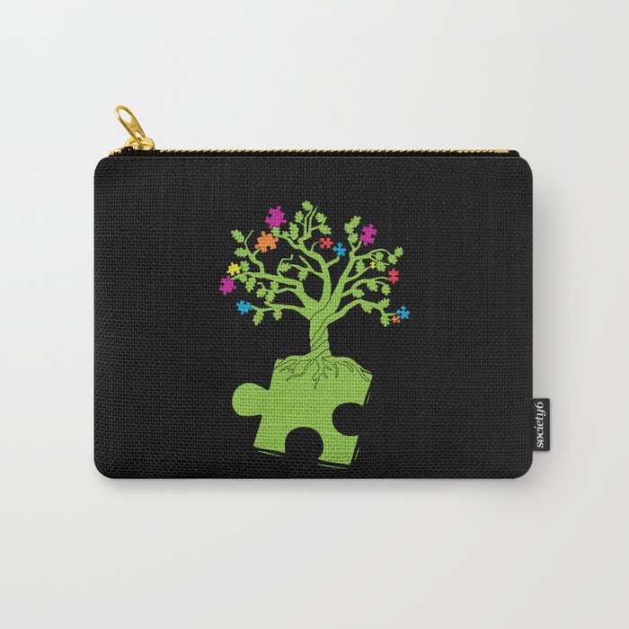 Autism Awareness Tree Carry-All Pouch