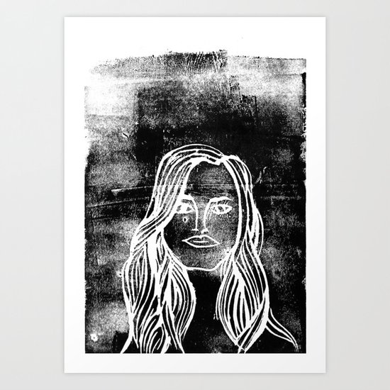 untitled girl Art Print