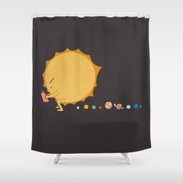Poo Poo Sun Shower Curtain
