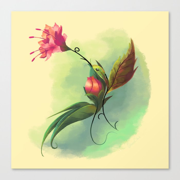 Essence of Nature - Humming Blossom Canvas Print