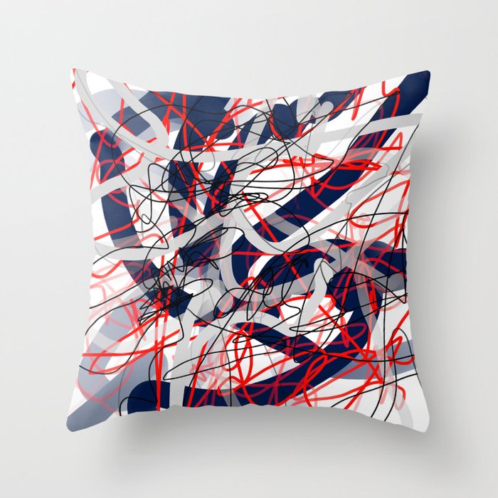 Red black and white pillows deals